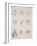 Neuf têtes-Leonardo da Vinci-Framed Giclee Print