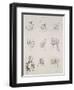 Neuf têtes-Leonardo da Vinci-Framed Giclee Print