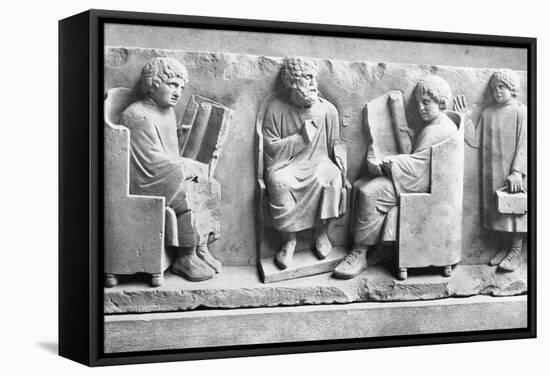 Neumagen School Relief-null-Framed Stretched Canvas