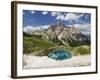 Neunerkofel, Snowfield, Ice Lake, South Tirol, the Dolomites Mountains, Italy-Rainer Mirau-Framed Photographic Print