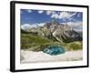 Neunerkofel, Snowfield, Ice Lake, South Tirol, the Dolomites Mountains, Italy-Rainer Mirau-Framed Photographic Print