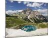 Neunerkofel, Snowfield, Ice Lake, South Tirol, the Dolomites Mountains, Italy-Rainer Mirau-Mounted Photographic Print