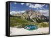 Neunerkofel, Snowfield, Ice Lake, South Tirol, the Dolomites Mountains, Italy-Rainer Mirau-Framed Stretched Canvas