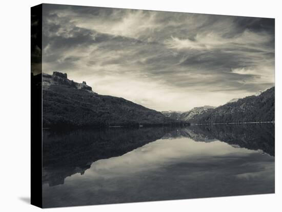 Neuquen Province, Lake District, Road of the Seven Lakes, Lake Falkner, Argentina-Walter Bibikow-Stretched Canvas