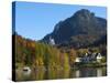 Neuschwanstein Castle Ans Lake Alpsee, Allgaeu, Bavaria, Germany-Katja Kreder-Stretched Canvas