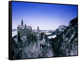 Neuschwanstein Castle, Bavaria, Germany-Walter Bibikow-Framed Stretched Canvas