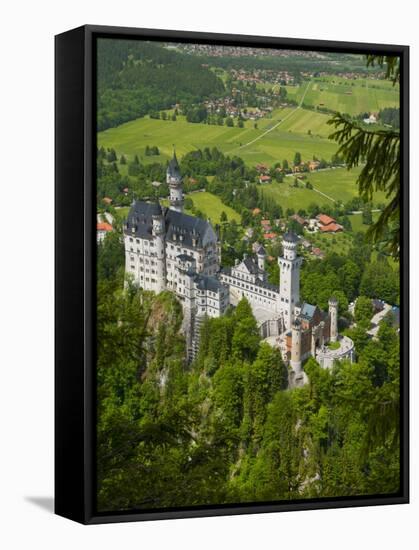 Neuschwanstein Castle, Bavaria, Germany-Alan Copson-Framed Stretched Canvas