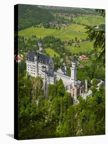 Neuschwanstein Castle, Bavaria, Germany-Alan Copson-Stretched Canvas