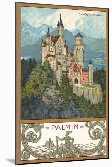 Neuschwanstein Castle, Bavaria-null-Mounted Premium Giclee Print