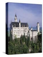 Neuschwanstein Castle, Built by King Ludwig, Fussen, Germany-Adam Jones-Stretched Canvas