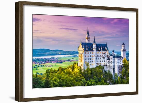 Neuschwanstein Castle in Germany.-SeanPavonePhoto-Framed Photographic Print