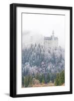 Neuschwanstein Castle in Winter, Fussen, Bavaria, Germany, Europe-Miles Ertman-Framed Photographic Print