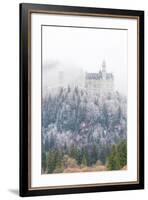 Neuschwanstein Castle in Winter, Fussen, Bavaria, Germany, Europe-Miles Ertman-Framed Photographic Print