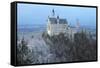 Neuschwanstein Castle in Winter, Fussen, Bavaria, Germany, Europe-Miles Ertman-Framed Stretched Canvas