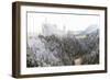 Neuschwanstein Castle in Winter, Fussen, Bavaria, Germany, Europe-Miles Ertman-Framed Photographic Print