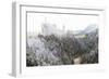 Neuschwanstein Castle in Winter, Fussen, Bavaria, Germany, Europe-Miles Ertman-Framed Photographic Print