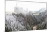 Neuschwanstein Castle in Winter, Fussen, Bavaria, Germany, Europe-Miles Ertman-Mounted Photographic Print