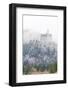 Neuschwanstein Castle in Winter, Fussen, Bavaria, Germany, Europe-Miles Ertman-Framed Photographic Print