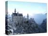 Neuschwanstein Castle in Winter, Schwangau, Allgau, Bavaria, Germany, Europe-Hans Peter Merten-Stretched Canvas