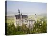 Neuschwanstein Castle, Schwangau, Deutsche Alpenstrasse, Bayern-Bavaria, Germany-Walter Bibikow-Stretched Canvas