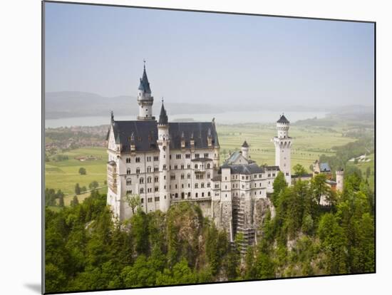 Neuschwanstein Castle, Schwangau, Deutsche Alpenstrasse, Bayern-Bavaria, Germany-Walter Bibikow-Mounted Photographic Print