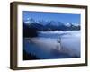 Neuschwanstein Castle Surrounded in Fog-Ray Juno-Framed Premium Photographic Print