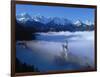 Neuschwanstein Castle Surrounded in Fog-Ray Juno-Framed Photographic Print