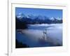 Neuschwanstein Castle Surrounded in Fog-Ray Juno-Framed Photographic Print