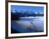 Neuschwanstein Castle Surrounded in Fog-Ray Juno-Framed Photographic Print