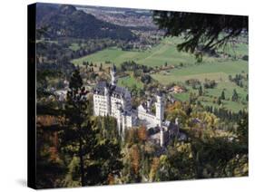 Neuschwanstein Castle, West of Fussen, Bavaria, Germany, Europe-Nigel Blythe-Stretched Canvas