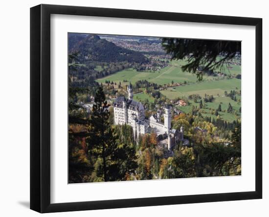 Neuschwanstein Castle, West of Fussen, Bavaria, Germany, Europe-Nigel Blythe-Framed Photographic Print