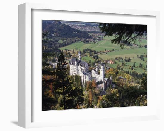 Neuschwanstein Castle, West of Fussen, Bavaria, Germany, Europe-Nigel Blythe-Framed Photographic Print