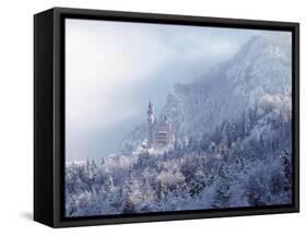 Neuschwanstein Castle-Ray Juno-Framed Stretched Canvas