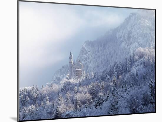 Neuschwanstein Castle-Ray Juno-Mounted Premium Photographic Print