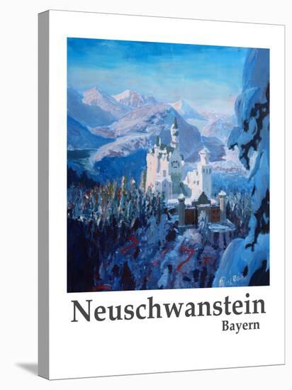 Neuschwanstein Poster-M Bleichner-Stretched Canvas