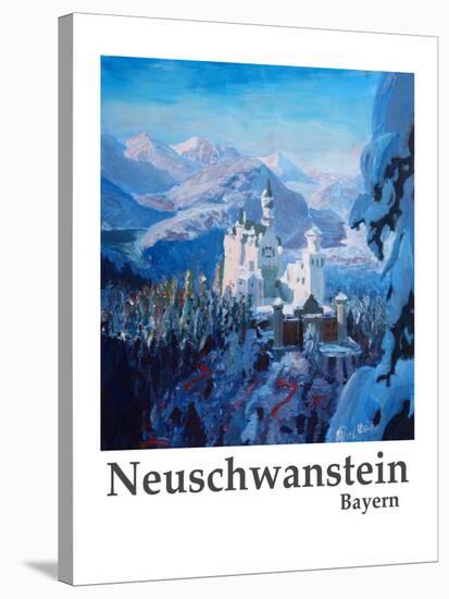 Neuschwanstein Poster-M Bleichner-Stretched Canvas