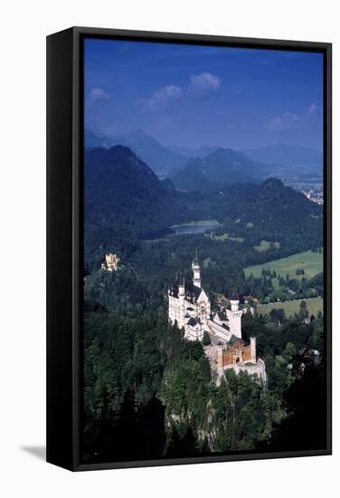 Neuschwanstein-Charles Bowman-Framed Stretched Canvas