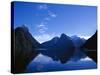 Neuseeland, Sv¼dinsel, Milford Sound, Berglandschaft, Mitre Peak, New Zealand, See-Thonig-Stretched Canvas