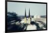 Neustädter Marienkirche in Bielefeld - townscape, view from Johannisberg-Nadja Jacke-Framed Photographic Print