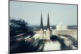 Neustädter Marienkirche in Bielefeld - townscape, view from Johannisberg-Nadja Jacke-Mounted Photographic Print