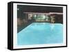 Neutra Pool House-Theo Westenberger-Framed Stretched Canvas