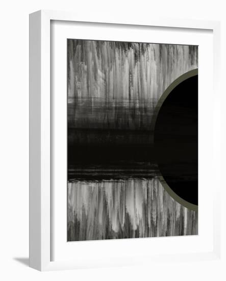 Neutral Abstract Black-Melody Hogan-Framed Art Print