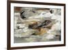 Neutral Abstract Gray-Silvia Vassileva-Framed Art Print