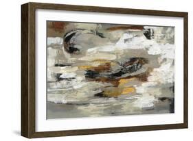 Neutral Abstract Gray-Silvia Vassileva-Framed Art Print