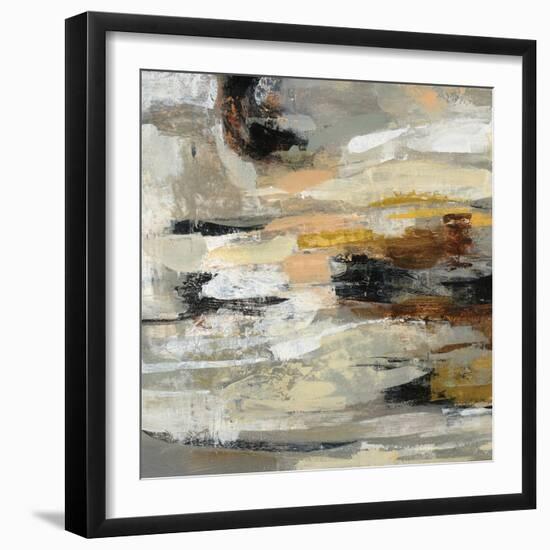 Neutral Abstract II-Silvia Vassileva-Framed Art Print