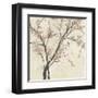 Neutral Blossoms on Cream II-Jennifer Goldberger-Framed Art Print