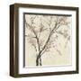 Neutral Blossoms on Cream II-Jennifer Goldberger-Framed Art Print