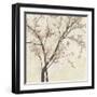 Neutral Blossoms on Cream II-Jennifer Goldberger-Framed Art Print