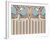 Neutral Blue Striped Ascension-Belen Mena-Framed Giclee Print