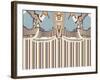 Neutral Blue Striped Ascension-Belen Mena-Framed Giclee Print